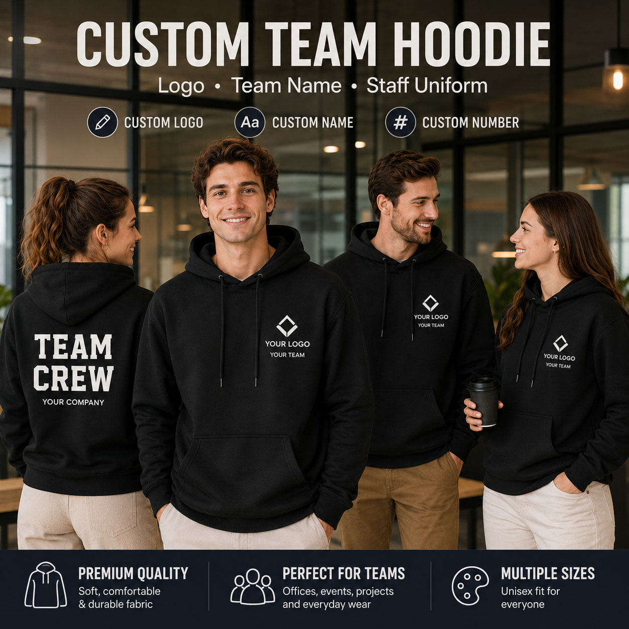 Winter Clothing Companies - Bluza firmowa z własnym logo, unisex,