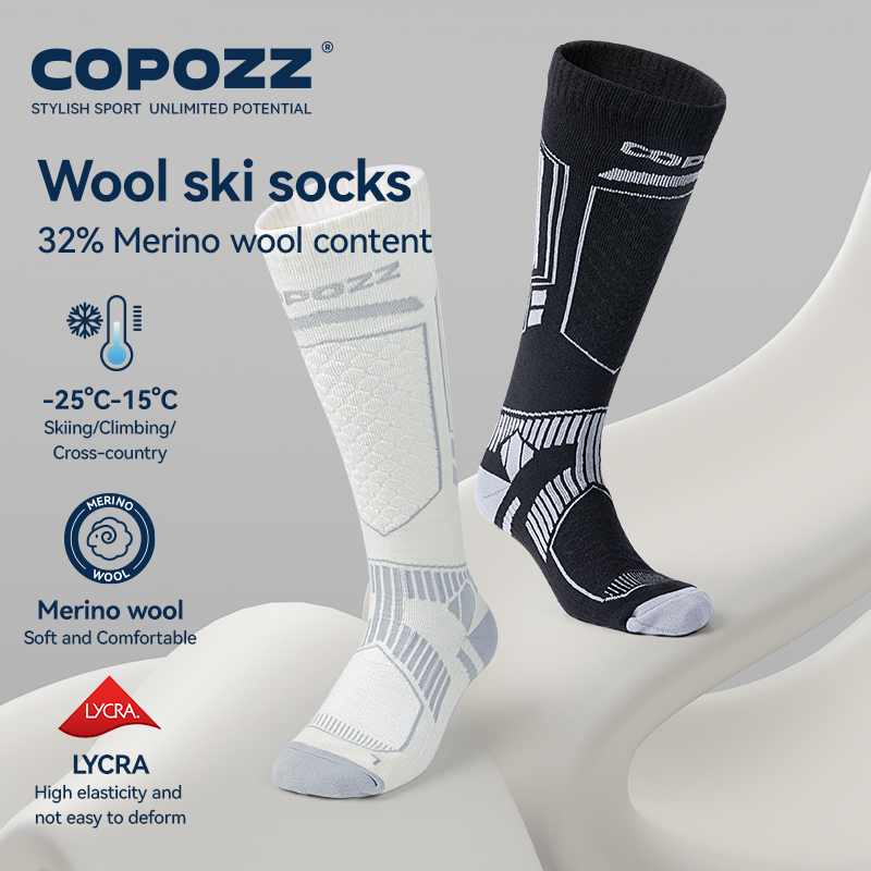 Thermal Sock Merino - COPOZZ Nowe zimowe skarpety narciarskie Mężczyźni