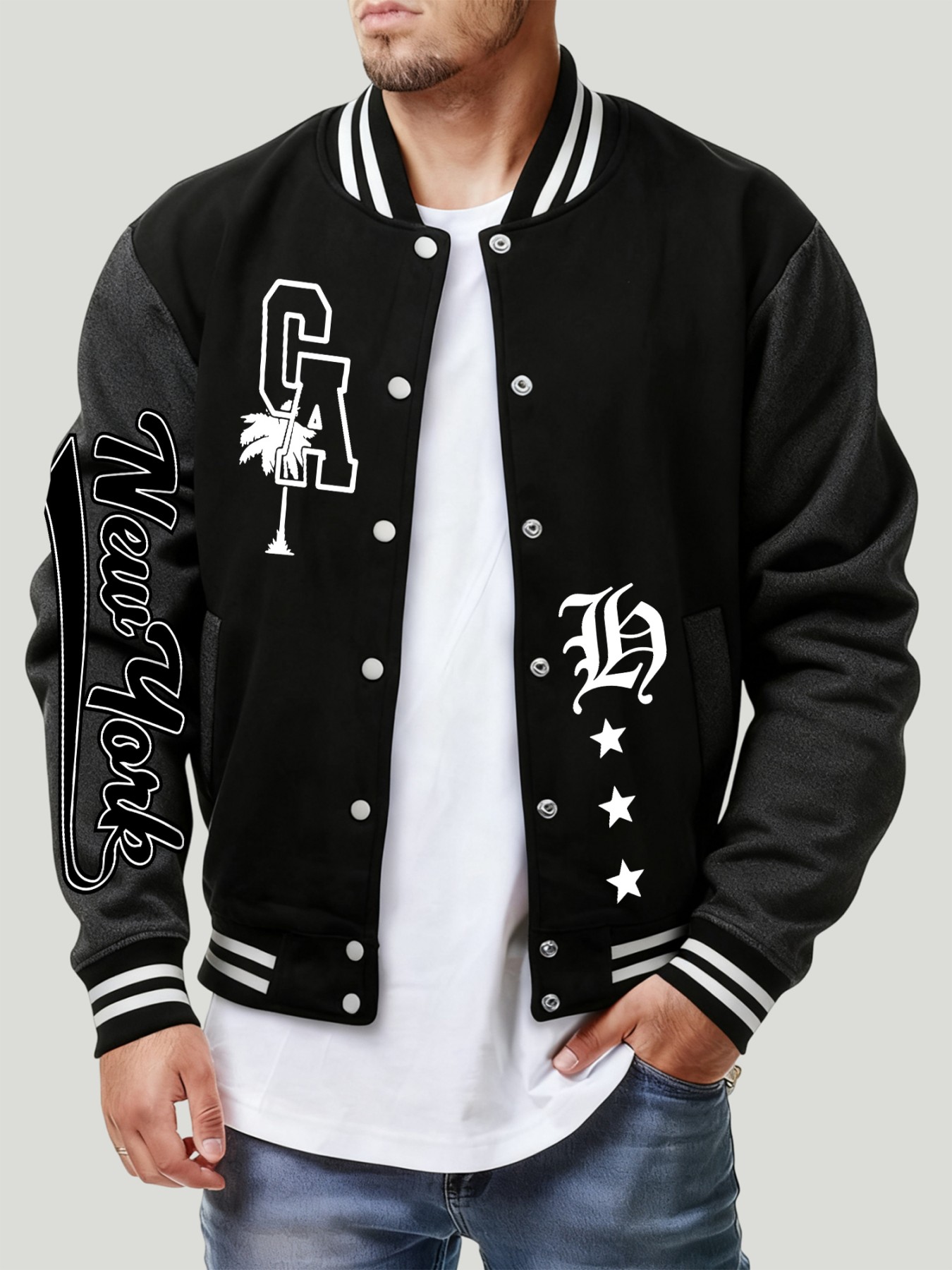 Winter Clothing New York - Kurtka baseballowa męska New York Letter