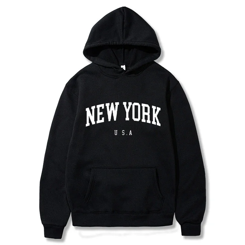 Winter Clothing New York - Nowy Jork Nadruk Męskie Damskie Bluzy