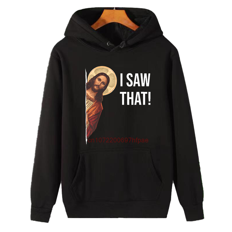 Winter Clothing Essential - Meme z Jezusem „Widziałem to” –