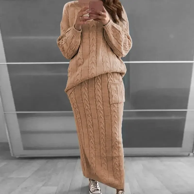 Sweter damski Zestaw jesienno- – Winter Clothing Women Sale recenzja i cena